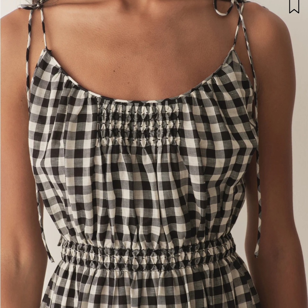 Doen NWT Leslie Black and White Gingham Dress - Picture 5 of 9